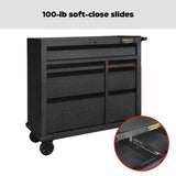 Stanley Rolling Tool Storage Cabinet with 7 Drawers, Power Bar with USB, Black, 42-in image 5