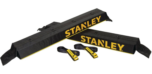 Stanley Roof Top Universal Rack Pad & Luggage Carrier System, Adjustable with 2 Tie-Down Straps, Black