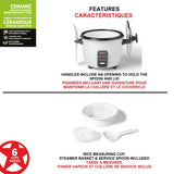 Starfrit 300W 6-Cup White Rice Cooker with Steam Basket image 4