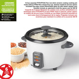 Starfrit 300W 6-Cup White Rice Cooker with Steam Basket image 5