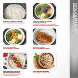 Starfrit 300W 6-Cup White Rice Cooker with Steam Basket image 7