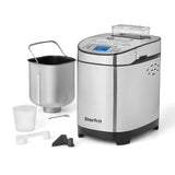 Starfrit Bread Maker with 12 Digital Functions, Stainless Steel, 2lb