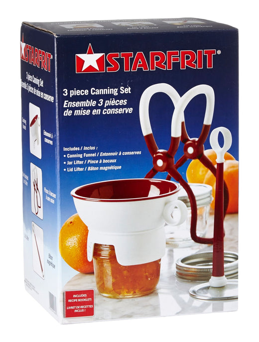 Starfrit Canning Set with Funnel, Jar Lifter and Lid Lifter, 3-pc