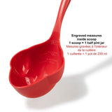 Starfrit Half Pint Dishwasher Safe Canning Ladle, Red image 3