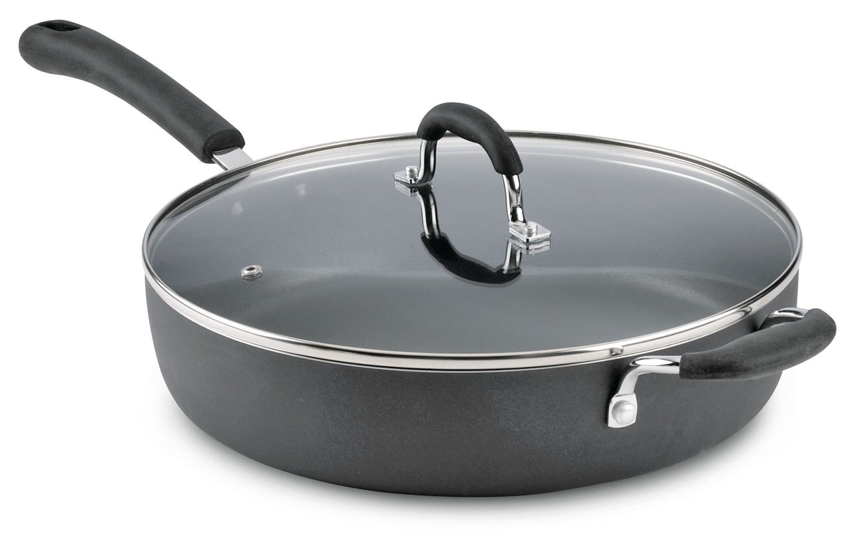 Starfrit Jumbo Cooker, Non-Stick, Dishwasher Safe, Black, 5qt