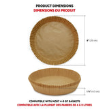 Starfrit Round Non-Stick Parchment Paper Air Fryer Liner, 50-pk image 6