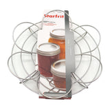 Starfrit Stainless Steel Reversible Canning Rack, Holds 7 x 500 mL or 4 x 1-L Glass Mason Jars