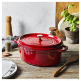 STAUB 5.5L / 5.75QT OVAL COCOTTE - CHERRY image 3