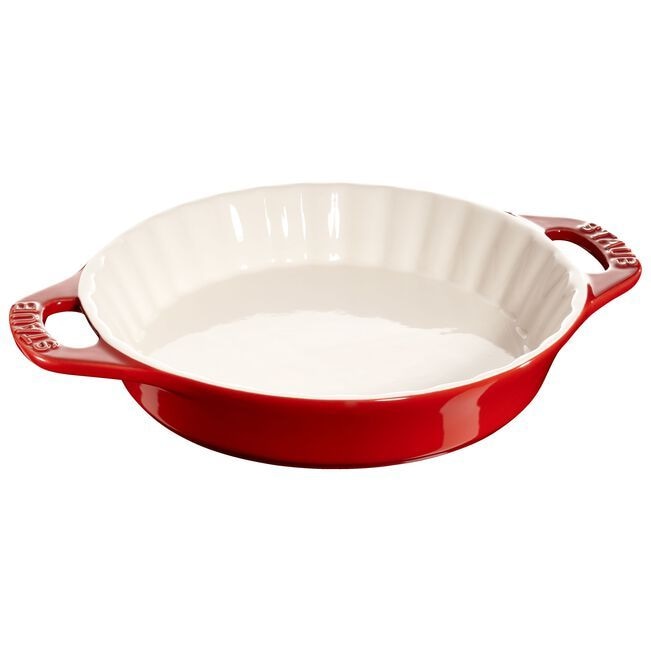 Staub 9 inch Pie Dish Cherry