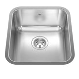 Steel Queen Single Stainless Steel Sink, 15.75x17.75-in