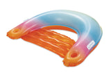 Stella and Finn Sunset Inflatable Ombre Pool Floating Chair with Cup Holders, Multi-Colour