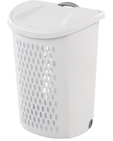 Sterilite Bushel Ultra Laundry Hamper with Wheels, 20.1 L x 15.4 W x 26.75-in H