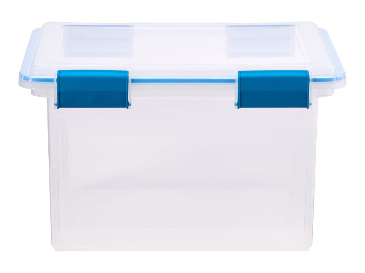 Sterilite Clear Storage Box with Gasketed Lid, 30-L
