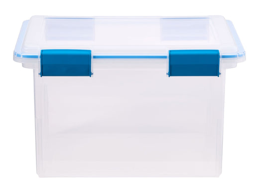 Sterilite Clear Storage Box with Gasketed Lid, 30-L