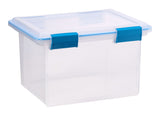 Sterilite Clear Storage Box with Gasketed Lid, 30-L image 2