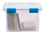 Sterilite Clear Storage Box with Gasketed Lid, 30-L image 3