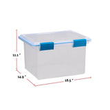 Sterilite Clear Storage Box with Gasketed Lid, 30-L image 4