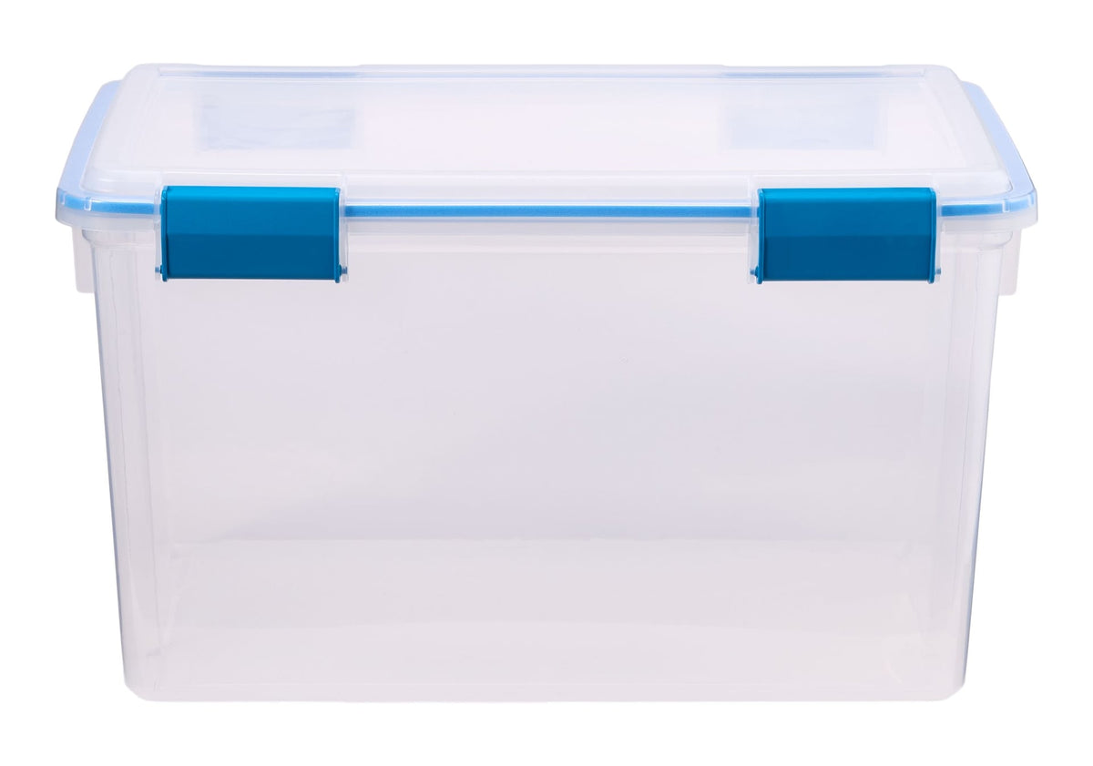 Sterilite Clear Storage Box with Gasketed Lid, 51-L
