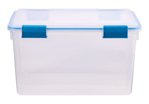 Sterilite Clear Storage Box with Gasketed Lid, 51-L
