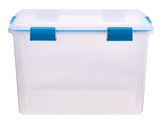 Sterilite Clear Storage Box with Gasketed Lid, 76-L
