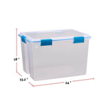 Sterilite Clear Storage Box with Gasketed Lid, 76-L image 4