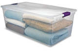 Sterilite ClearView Storage Box with Latched Lid, 104-L image 3