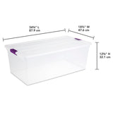 Sterilite ClearView Storage Box with Latched Lid, 104-L image 5