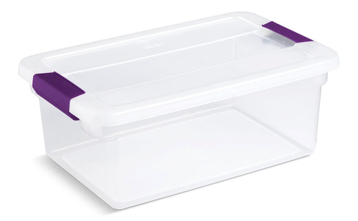 Sterilite ClearView Storage Box with Latched Lid, 14-L