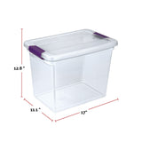 Sterilite ClearView Storage Box with Latched Lid, 26-L image 3