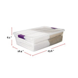 Sterilite ClearView Storage Box with Latched Lid, 30-L image 2