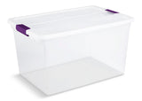 Sterilite ClearView Storage Box with Latched Lid, 62-L