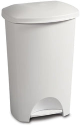 Sterilite Plastic Rectangular Step Garbage Can, White, 45-L image 2