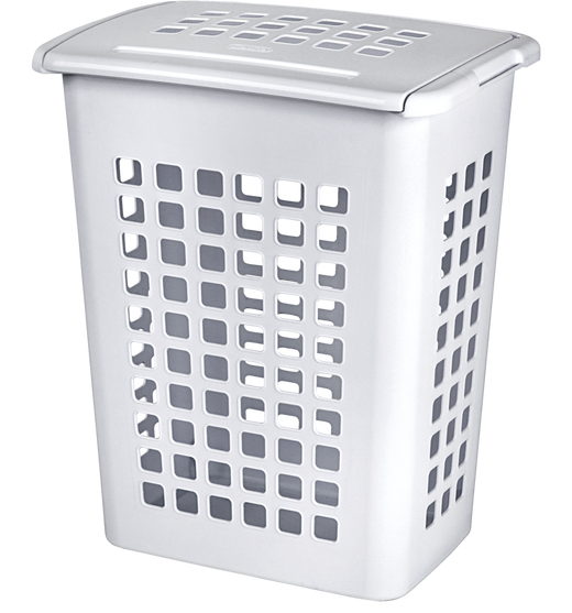 Sterilite Rectangular Laundry Hamper, 19.1 L x 13.75 W x 22.9-in H, 62 L Capacity