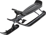 Stiga GT King Size Kids' 2-Person Winter Snow Racer Sled with Steering Wheel & Brakes, Grey image 2