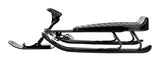 Stiga GT King Size Kids' 2-Person Winter Snow Racer Sled with Steering Wheel & Brakes, Grey image 6