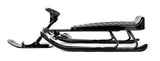 Stiga GT King Size Kids' 2-Person Winter Snow Racer Sled with Steering Wheel & Brakes, Grey image 8