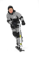 Stiga Snow Kick Free Kids' Winter Snow Ski Scooter with Height Adjustable Handle, Ages 7+ image 2