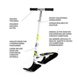 Stiga Snow Kick Free Kids' Winter Snow Ski Scooter with Height Adjustable Handle, Ages 7+ image 6