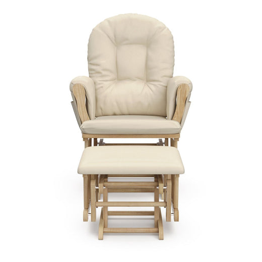 Storkcraft Hoop Glider and Ottoman, Natural/Beige