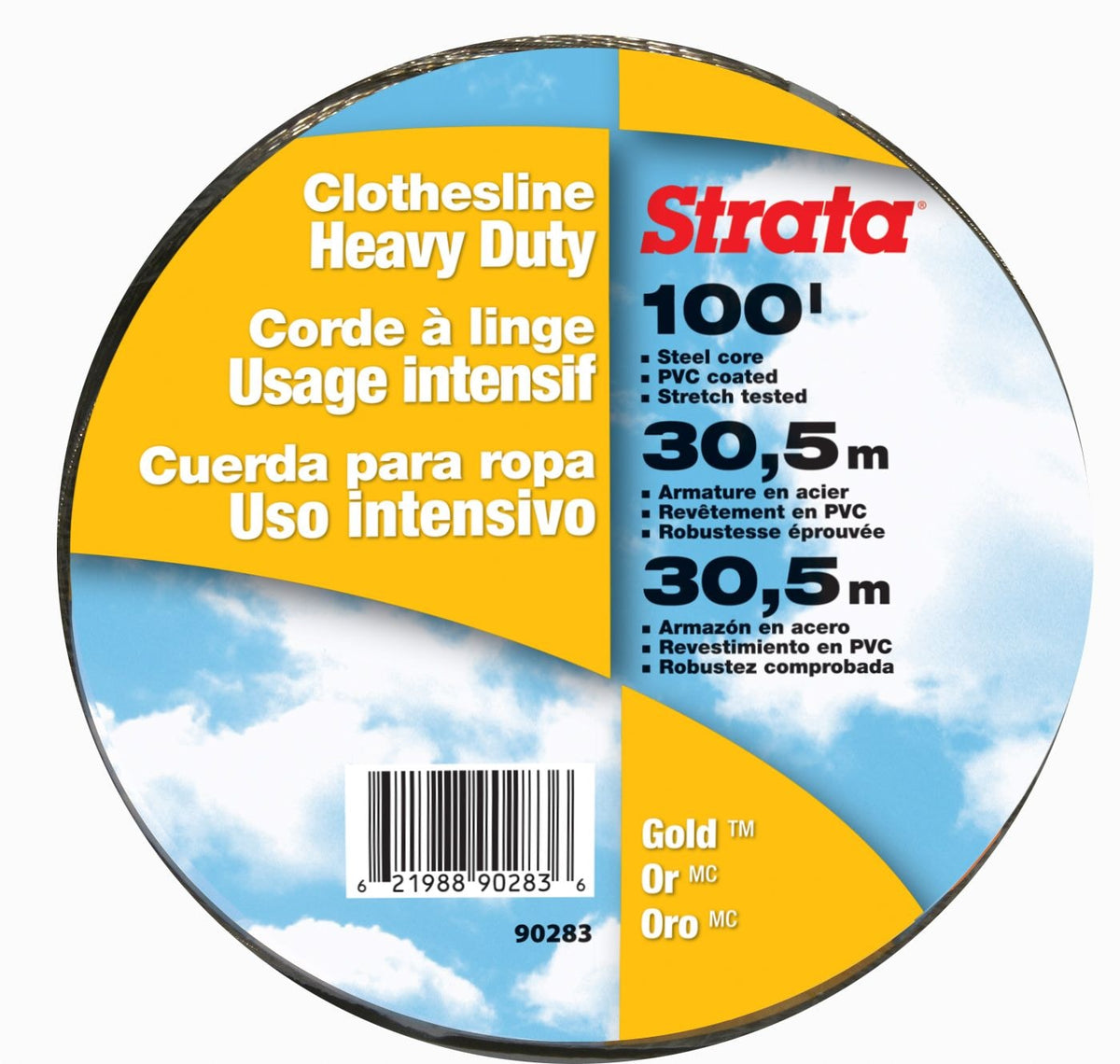 STRATA Gold Heavy Duty Clothesline, 100-ft