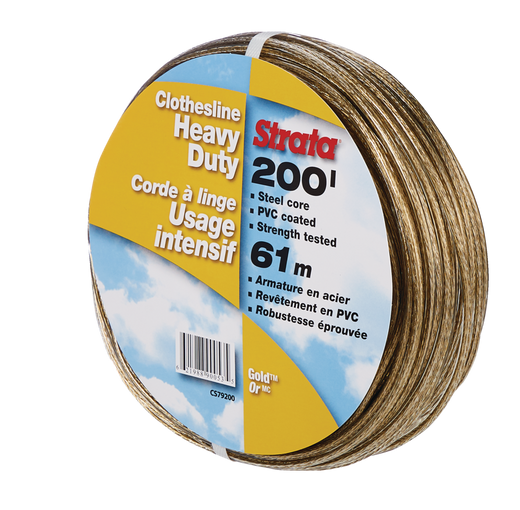 STRATA Gold Heavy Duty Clothesline, 200-ft