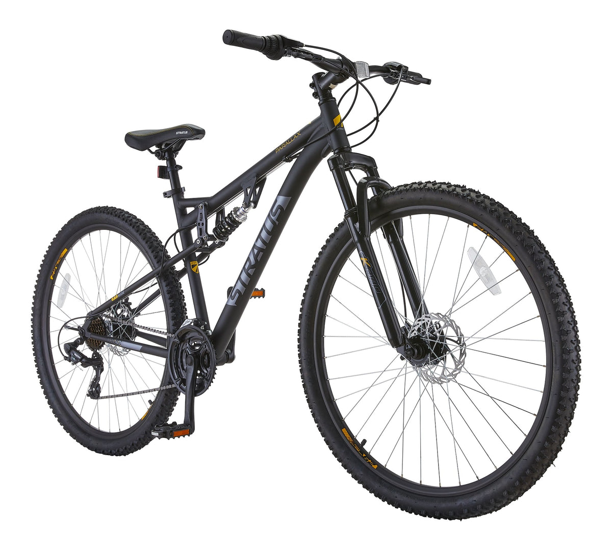 Stratus Parallax Dual-Suspension Mountain Bike, 29-in Wheel, Black
