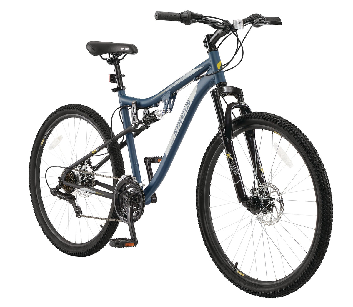 Stratus Striker Adult Bike, 21-Speed, 19-in Aluminum Frame, 27.5-in, Blue