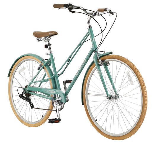 Stratus Trillium Adult Bike, 700C, 7-Speed Cruiser Bike, Green