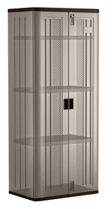 Suncast 19 cu-ft Tall 3-Shelf Resin Storage Cabinet image 2