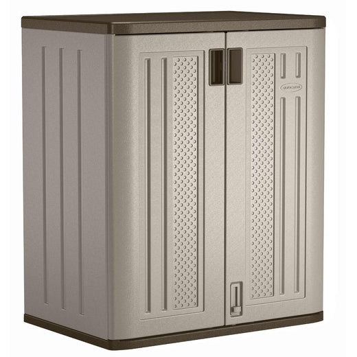 Suncast 2-Shelf Base Storage Cabinet, 75-lb Capacity