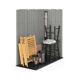 Suncast Everett 6x3-ft Dove Grey All-Weather Storage Shed image 4