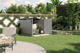 Suncast Glidetop 98-cu-ft Dove Grey Horizontal Shed image 8