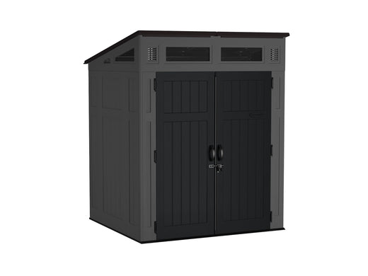 Suncast Modernist 6x5-ft Peppercorn/Black Storage Shed