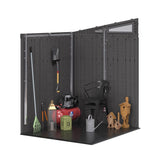 Suncast Modernist 6x5-ft Peppercorn/Black Storage Shed image 5